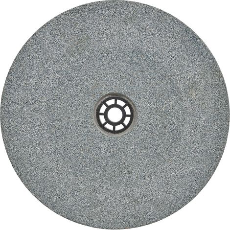 Original Einhell Schleifscheibe Ø 200 mm (Doppelschleifer-Zubehör, für Einhell Doppelschleifer TC-BG 200 und TC-BG 200 L, Körnung K36, 32-mm-Bohrung, 16 mm Adapter) (1/2)
