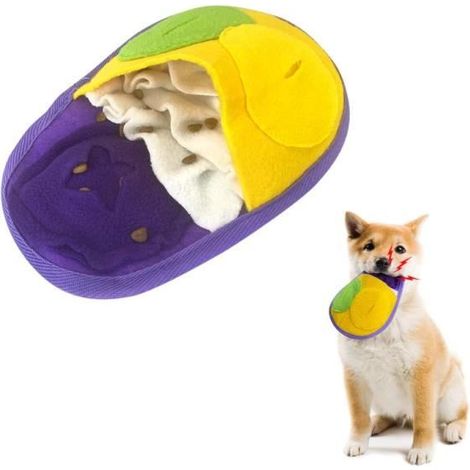 Jouet pour chien - Chiffon en feutre - Mini chien - Couineur intégré - Puzzle interactif - Sangle fixe (1/4)