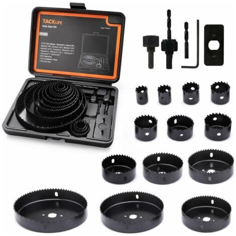 Muntra-PHS03C Kit de scie cloche, 17 pièces 3/4''-5'' (1/5)