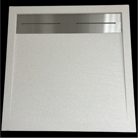 CAREA - Receveur LUVIA GRIP 90x90 à encastrer ou à poser (1/3)