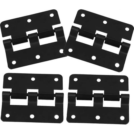 Holibanna Lot de 4 charnières amovibles noires en fer pour flight case (1/5)
