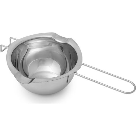 Fondoir à cire chocolatée en métal 400 ml