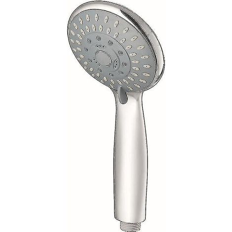 Pommeau de douche universel pour baignoire, douchette à main chromée (1 pièce, argent) (1/3)