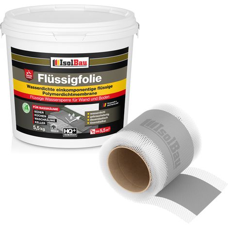 Dichtset 109G Flüssigfolie 5,5 kg Dichtungsband 5 m (1/5)