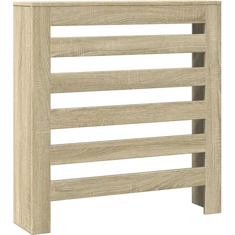 Copritermosifone moderno con mensola decorativa 78 x 20 x 82 cm in legno multistrato rovere sonoma 020049764
