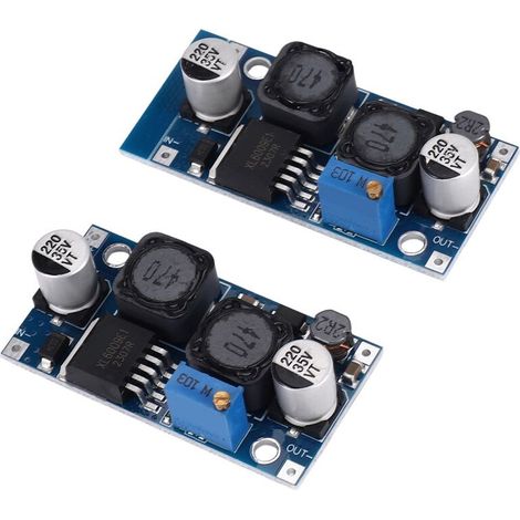 Componenti regolabili - Convertitore automatico Buck Boost Regolatore di tensione di grande tensione XL6009 Modulo di tensione (1/2)