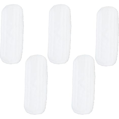 Lot de 5 patins microfibre réutilisables pour balai vapeur Secura EM-516, accessoires de remplacement (1/5)