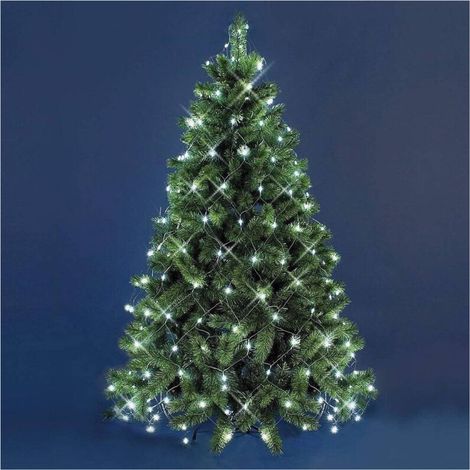 YMYNY Weihnachtsbaumnetz 240 LEDs, Kaltweiß, 1,50 Meter (1/2)