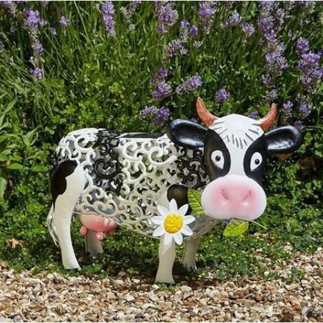 1 décoration de lanterne - Vache en résine (1/4)