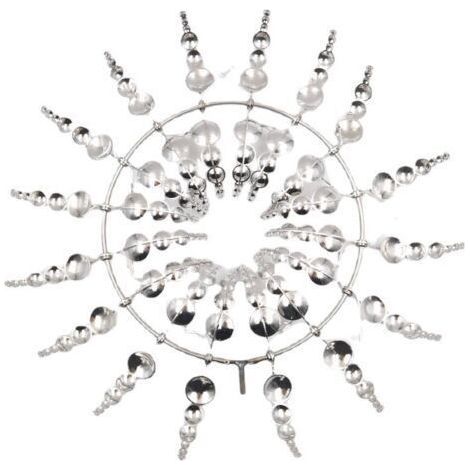 Magical Metal Windmills, Unique 3D Wind Spinners, Windmills Wind Spinner for Yard and Garden, Wind Catchers Metal Outdoor Patio Decoration…-Chrom (1/5)