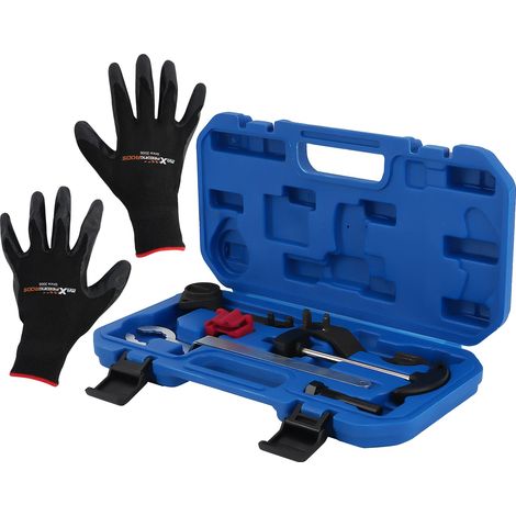 Kit de herramientas para bloqueo de sincronización, de acero, 10 x 8 x 2 pulgadas, para motores de la serie EA211, de ingeniería de precisión, conforme a los estándares de la industria. (1/5)