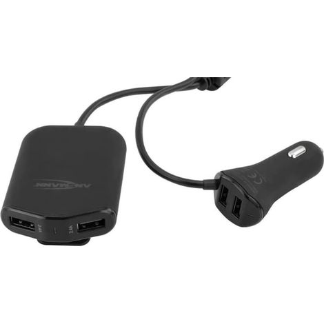Ansmann In-Car Chargeur USB pour voiture, pour camion Courant de sortie (max.) 9600 mA Nbr. de sorties: 4 x USB (1/5)