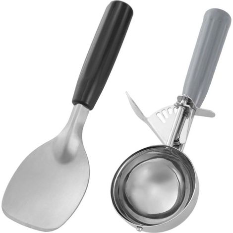 Set mit 2 tragbaren Eisportionierern für Keksteig (1/5)