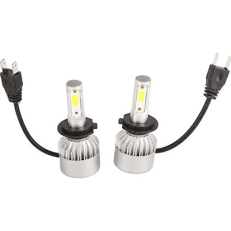 Stück H7 LED-Autoscheinwerferlampen, superhell, schnelle Wärmeableitung, Scheinwerfer-Umrüstsatz