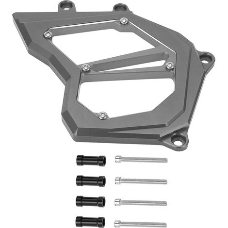 Carter de chaîne avant moto, protection en alliage d'aluminium, remplacement pour ZX10R 2011-2017, couleur titane, couvre-pignon robuste. (1/5)