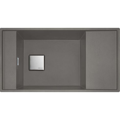 Franke Fresno - Fregadero de fragranite FSG 211/111, 86x46 cm, roca gris 135.0652.560