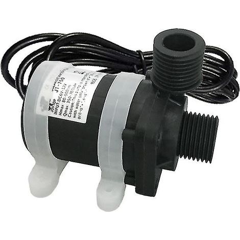 Pompe de surpression CC sans balais 24 Vcc pour chauffage au sol, silencieuse, tête de pompe 7 m, filetage fendu 4 voies, neuve (1/4)