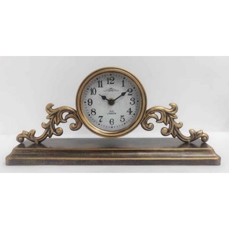 35cm Table Clock for Living Room/Hallway/Dining Room - Metal - L8 x W35 x H16 cm