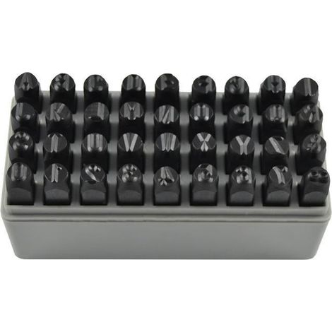 Conjunto de matrices letras y números 8MM JBM