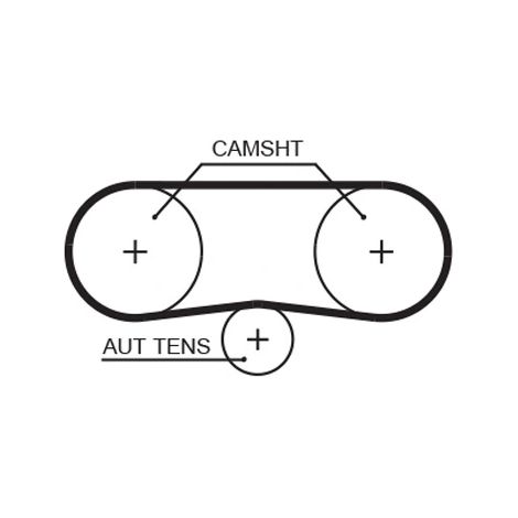 Kit de courroie crantée Gates K015565XS SEAT 036198119B 036198119F