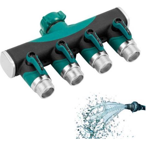 4-Outlet Tap Fitting with Individual Valves (1/4)