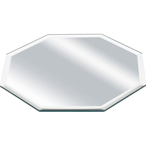 Miroir octogonal en verre biseauté de 3 mm – Panneaux de miroir octogonal pour décoration murale moderne, affichage d'objets de collection (1/5)