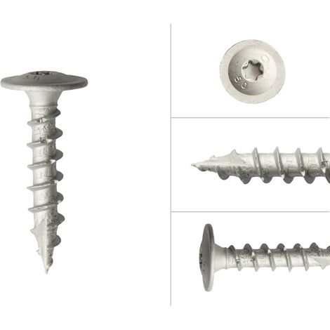 Vis de supports pour poteau galvanisées 10 x 50 mm - 50 pièces