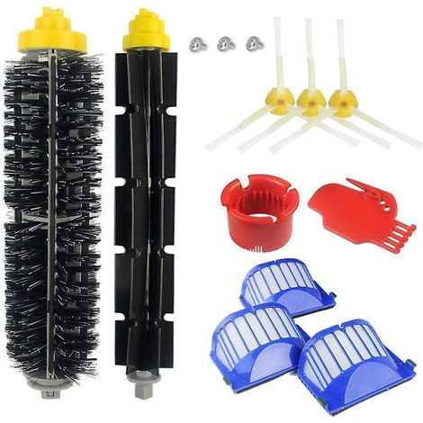 Kit De Brosse Et Accessoire Pour Irobot Roomba Série 600 605 610 616 620 625 630 631 632 639 650 651 660 670 680 681 691 696 -Kit De 13 Pièces (1/5)