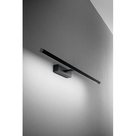 Applique murale LED noire série 8040, 12W, éclairage CCT réglable 3000K/4000K/6000K, diffuseur orientable à 300 degrés - Luminaire de chez Perenz