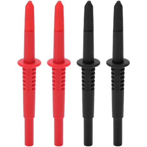 QORVA-2 jeux de sondes de Test multimètre, sondes de Test à pointe de lanterne en laiton PA, avec fiche banane de 4mm, pour capteurs automobiles