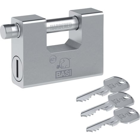 Basi 6210-9000 Cadenas 94 mm fermeture différente avec serrure à clé
