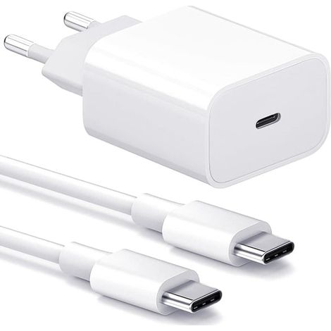 Samsung 20W Schnellladegerät, Weiß (1 Stück) – Netzteil und Kabel im Lieferumfang enthalten