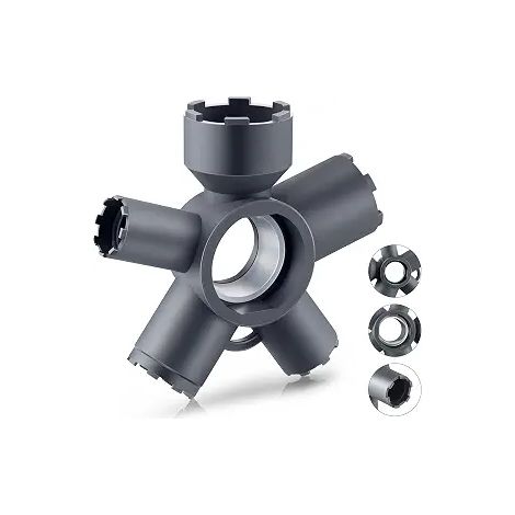 Strumento 10 in 1 per la rimozione e la sostituzione degli aeratori dei rubinetti di cucina e bagno. Compatibile con le misure M16.5, M18.5, M21.5, M22, M24, M28 e TT, TF, STD, TJ (1/5)