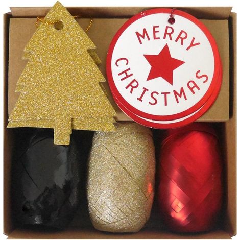 Elegantes Luxus-Geschenkset in Schwarz und Gold für die Feiertage