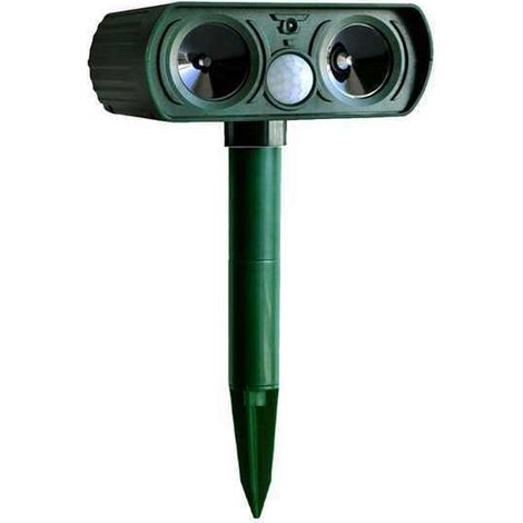 Répulsif Ultrason Solaire - Détecteur PIR Étanche pour Animaux Extérieur Jardin - 2 Pièces (1/5)