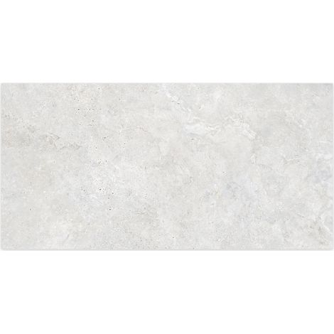 Carrelage effet Travertin Gris Clair 120x60x0,9 cm In&Out Castorel - Sol et mur intérieur et Sol extérieur (vendu par carton de 1,44 m²) - RO'MA CARRELAGE