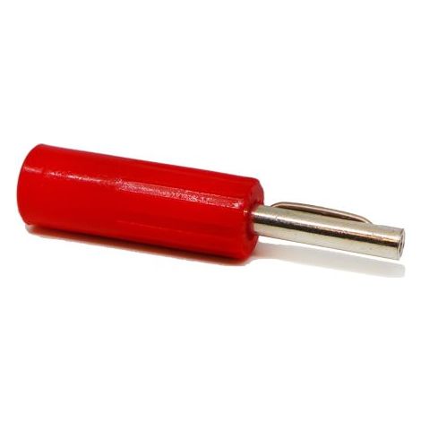Fiche banane 4 mm RS PRO Rouge Mâle 16A 50V ( Prix pour 1 )