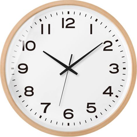 Orologio da parete rotondo in legno chiaro da 8 pollici, stile retrò, silenzioso e senza ticchettio, per soggiorno, camera da letto, cucina (1/5)