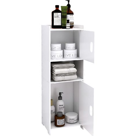 Mobile bagno 2 ante - 24x20x72cm Bianco (1/5)