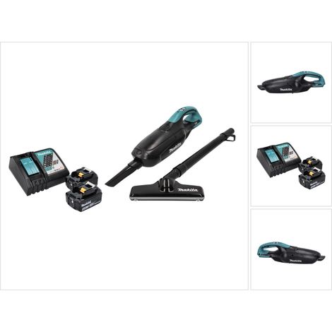 Makita DCL 182 RM B Akku Staubsauger 18 V Schwarz + 2x Akku 4,0 Ah + Ladegerät (1/5)