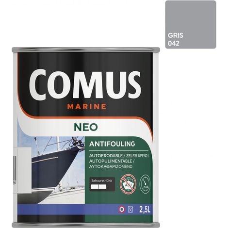 NEO NB GRIS 2,5L - Peinture antifouling haute performance à matrice mixte - COMUS MARINE (1/2)