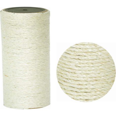 Ersatz-Sisalpfosten, 25 cm lang, 9 cm Durchmesser, M8-Gewinde, für Katzenbaum (1/5)