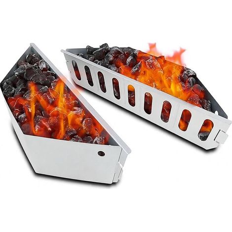 Paniers à Charbon Char-Basket pour Weber 7403 Barbecues à Charbon de 47,6 et 67 cm, Panier Charbon pour Chaleur Directe et Indirecte, 2 Pack (1/5)