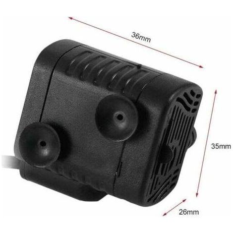 Pompe à eau ultra-silencieuse 48GPH [180L / H] 3W, petit aquarium, bassin à poissons, tortue, animaux aquatiques, sculpture, jardin, bateau en mouvement, bassin, fontaine, pompe à aquarium de table. (1/4)