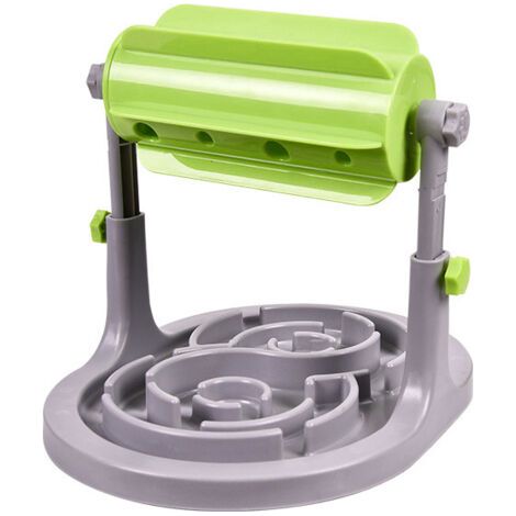 Gamelle pour chat, jouet pour animaux de compagnie qui fuit, bol à nourriture pour chat et chien, dispositif à roulettes qui fuit, dispositif éducatif pour alimentation lente