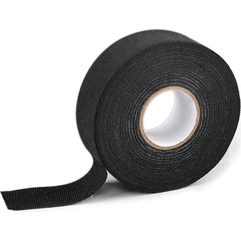 Ruban adhésif isolant ignifuge en flanelle noire pour voiture, ruban adhésif en velours pour harnais (1/5)