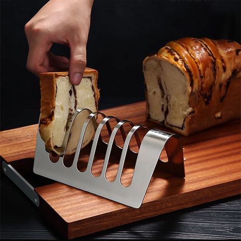 Rack À Pain - Acier Inoxydable - 4 Emplacements - Pour Cuisine Maison Et Service De Table - 1 Pièce (1/5)