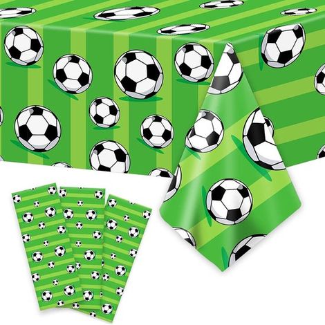 Mantel fútbol PE, 3 piezas, 137 cm 274 cm, Copa Mundial 2026, Copa Mundial, Impermeable, Camino plástico fútbol, fiesta campeonato mundial (1/5)