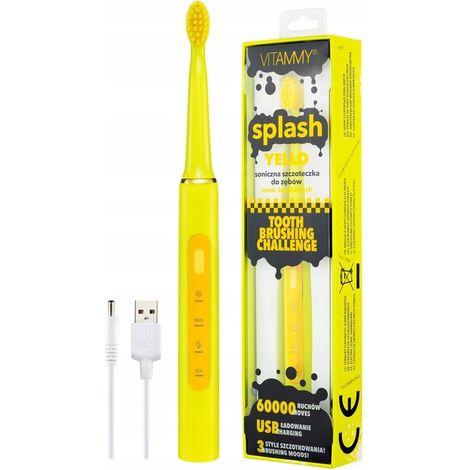VITAMMY SPLASH USB-SCHALL-ELEKTRISCHE ZAHNBÜRSTE FÜR KINDER AB 8 JAHREN