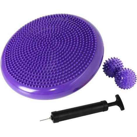 HEZIVO® Balancekissen – Balanceboard – Heimtrainer für Gleichgewichtstraining – Stabilitätstrainingsgerät – Lila (1/5)